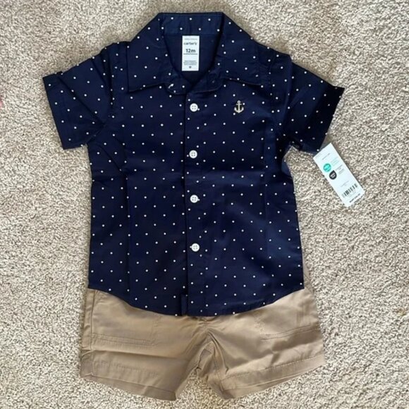🚨 50% OFF BUNDLES! ENDS 12/7 🚨 Bundle of 3 NWT Carter's Outfits - Size 12 months - Picture 4 of 16